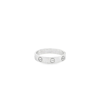 Cartier 18k white gold love ring