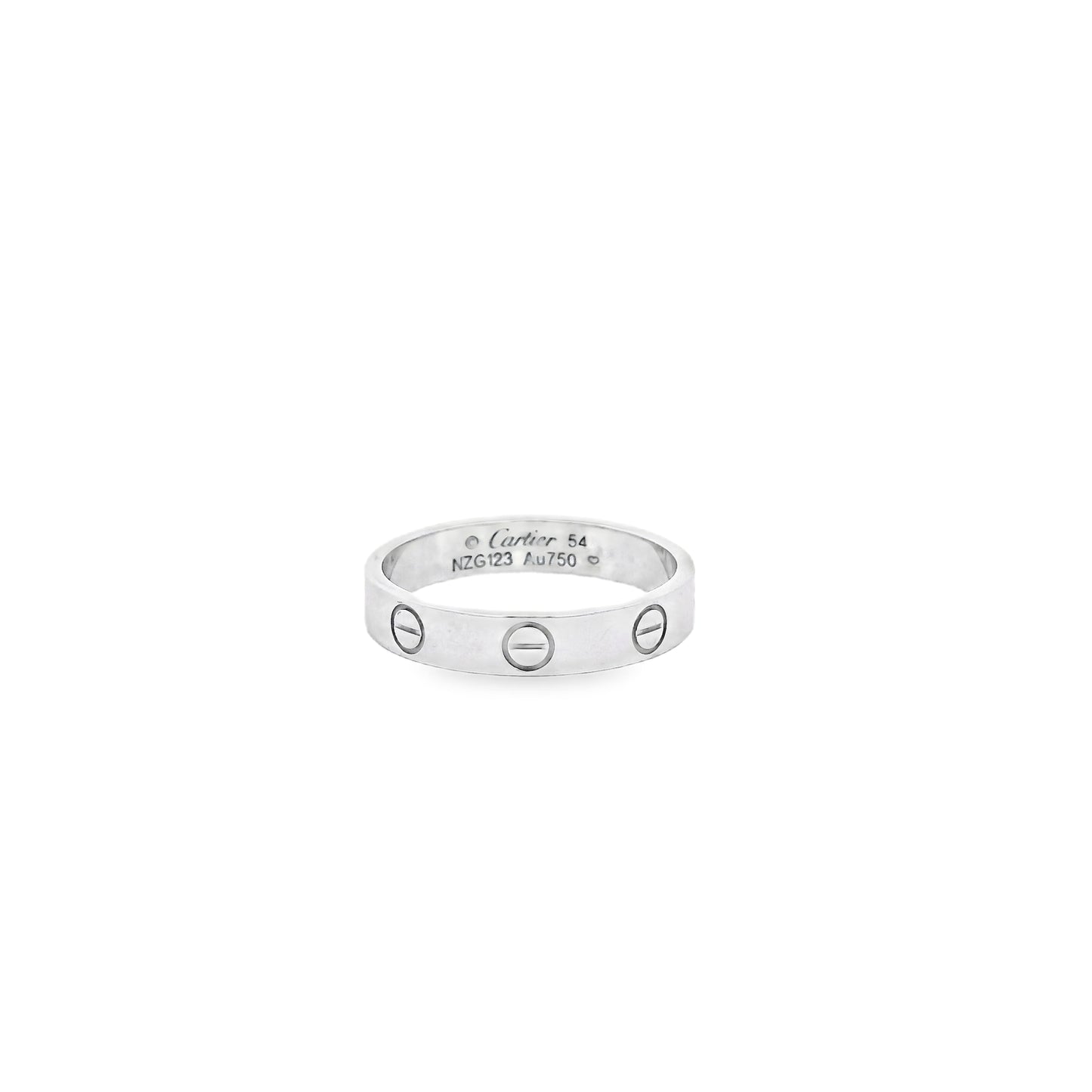 Cartier 18k white gold love ring