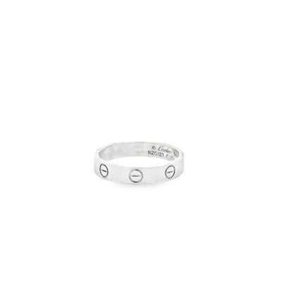 Cartier 18k white gold love ring