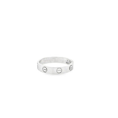 Cartier 18k white gold love ring