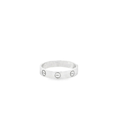 Cartier 18k white gold love ring