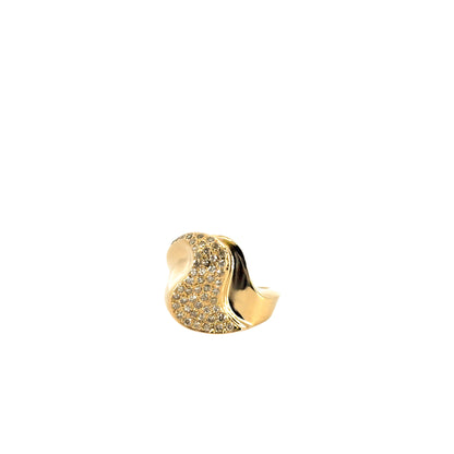 14k Yellow Gold Approximately 0.25ctw Natural Diamond Fashion Ring