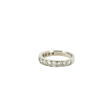 Gabriel 14K White Gold Micro Pave Set 1.50ctw Natural Diamond Wedding Band with Milgrain