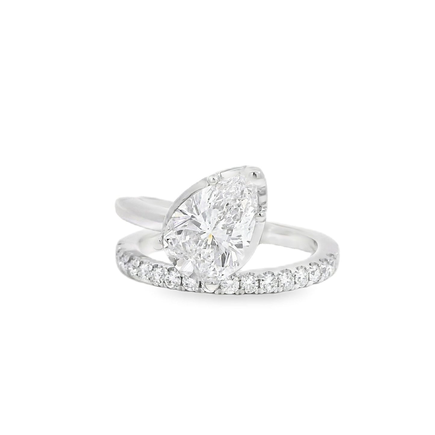 14k White Gold 2.19ct GIA Certified Diamond Engagement Ring