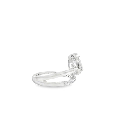 14k White Gold 2.19ct GIA Certified Diamond Engagement Ring