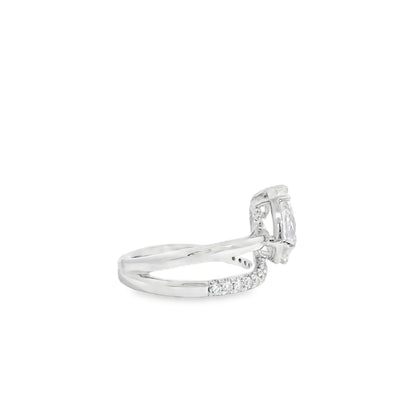 14k White Gold 2.19ct GIA Certified Diamond Engagement Ring