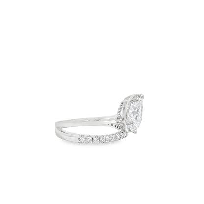 14k White Gold 2.19ct GIA Certified Diamond Engagement Ring