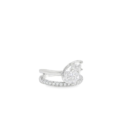 14k White Gold 2.19ct GIA Certified Diamond Engagement Ring