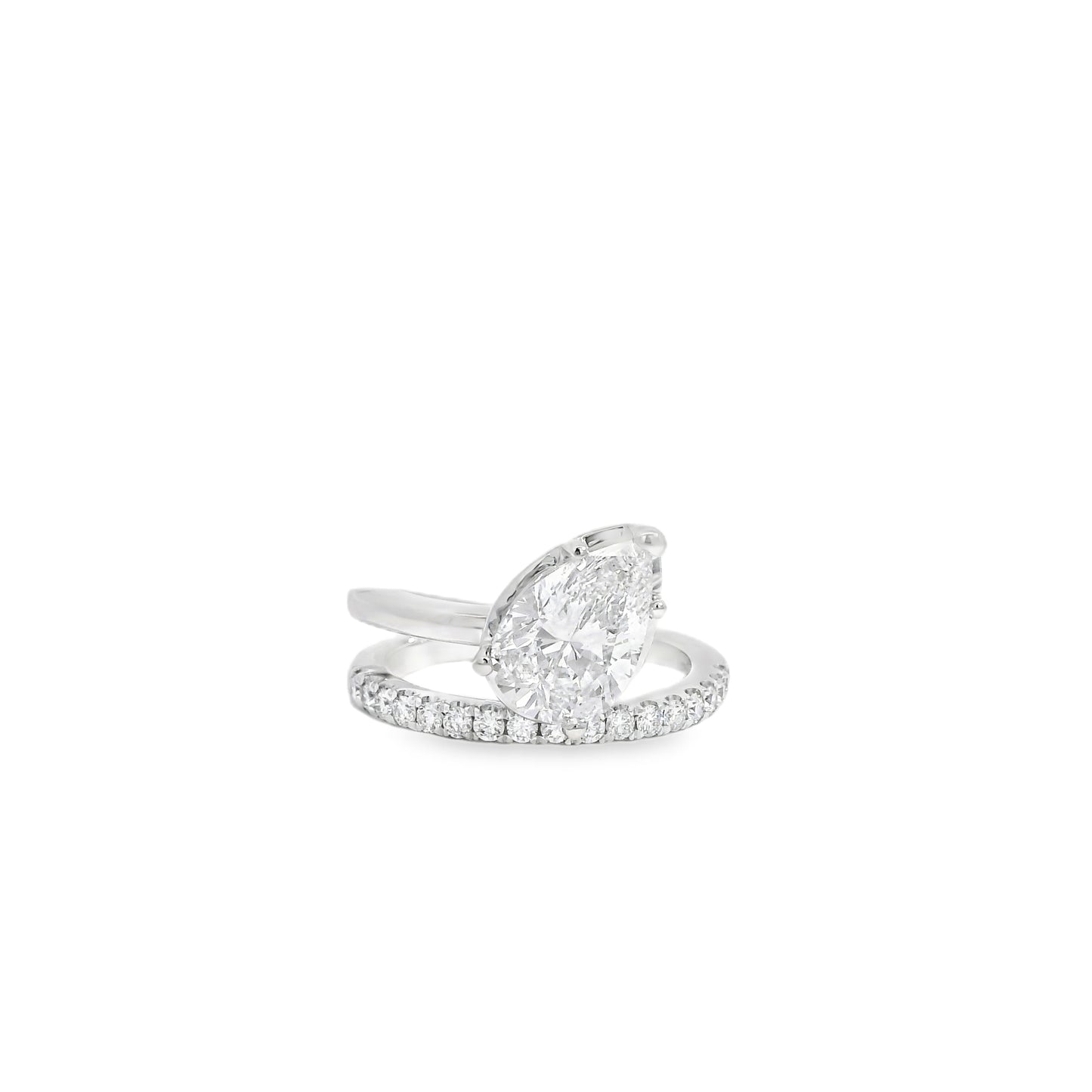 14k White Gold 2.19ct GIA Certified Diamond Engagement Ring