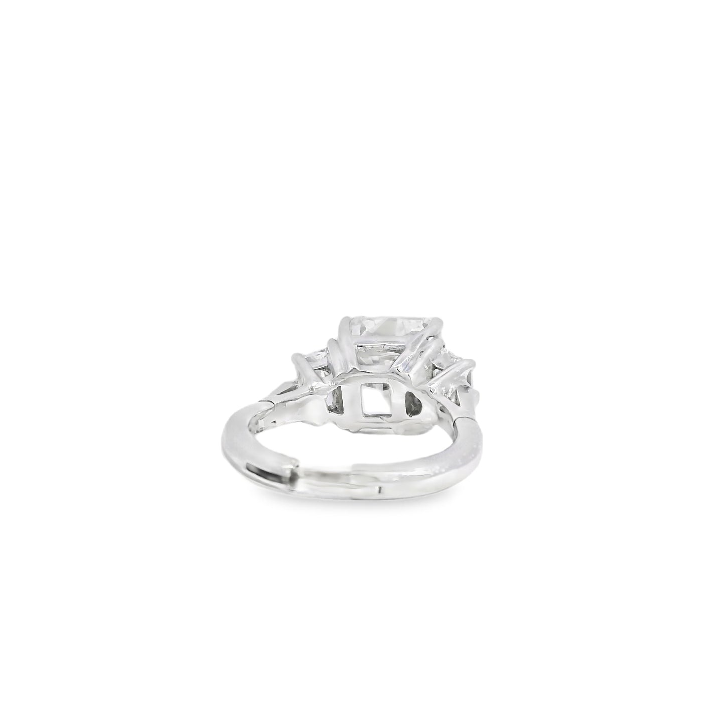 14k White Gold GIA Certified 5.03ct Diamond Engagement Ring