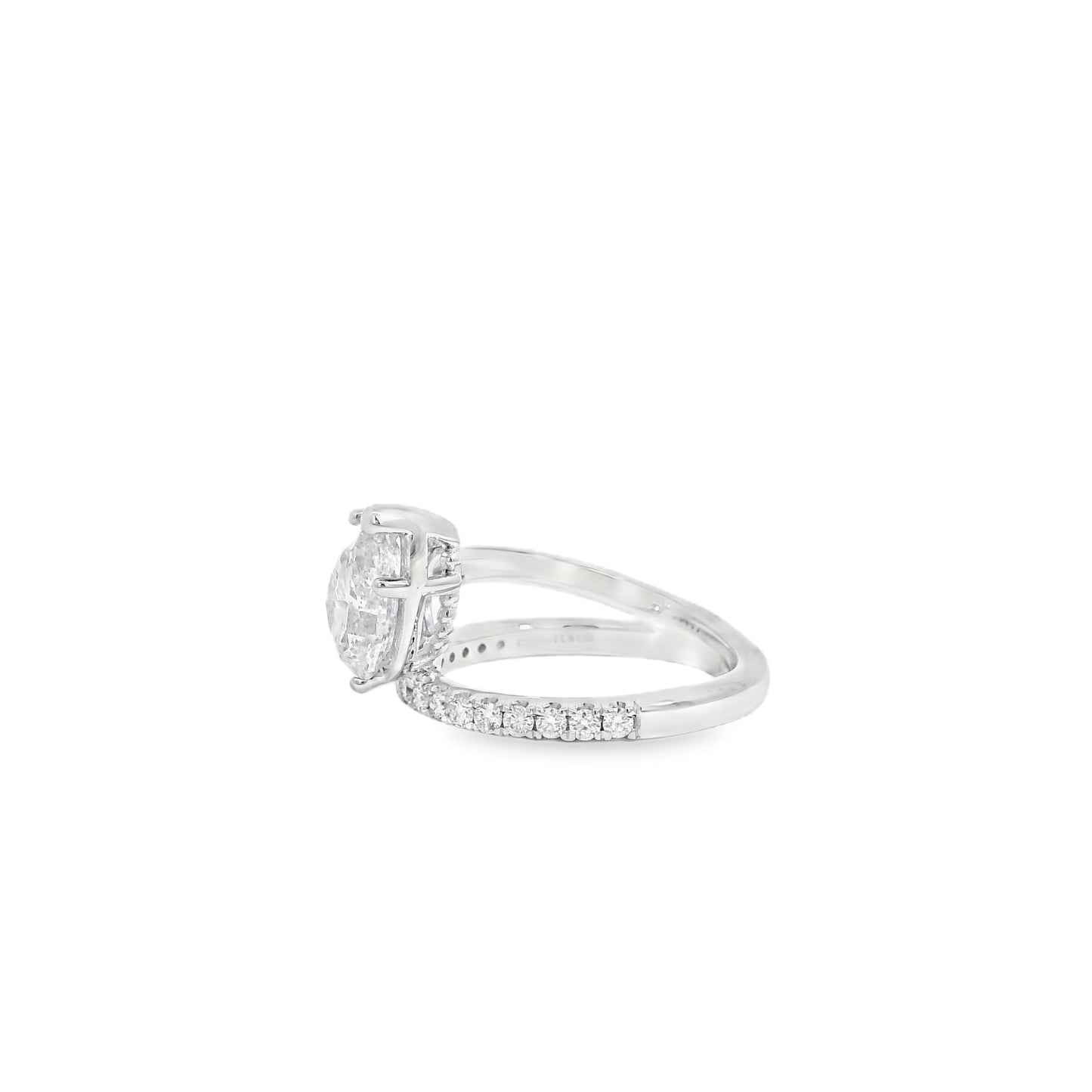 14k White Gold 2.19ct GIA Certified Diamond Engagement Ring