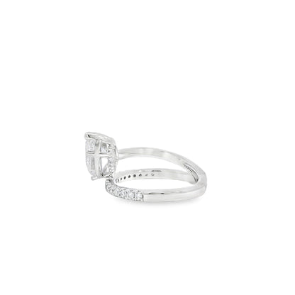 14k White Gold 2.19ct GIA Certified Diamond Engagement Ring