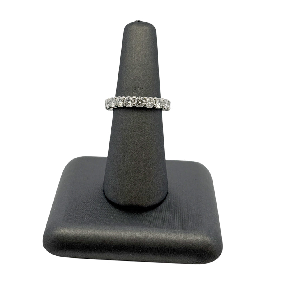 Platinum approx. 2.09ctw Natural Diamond Eternity Ring