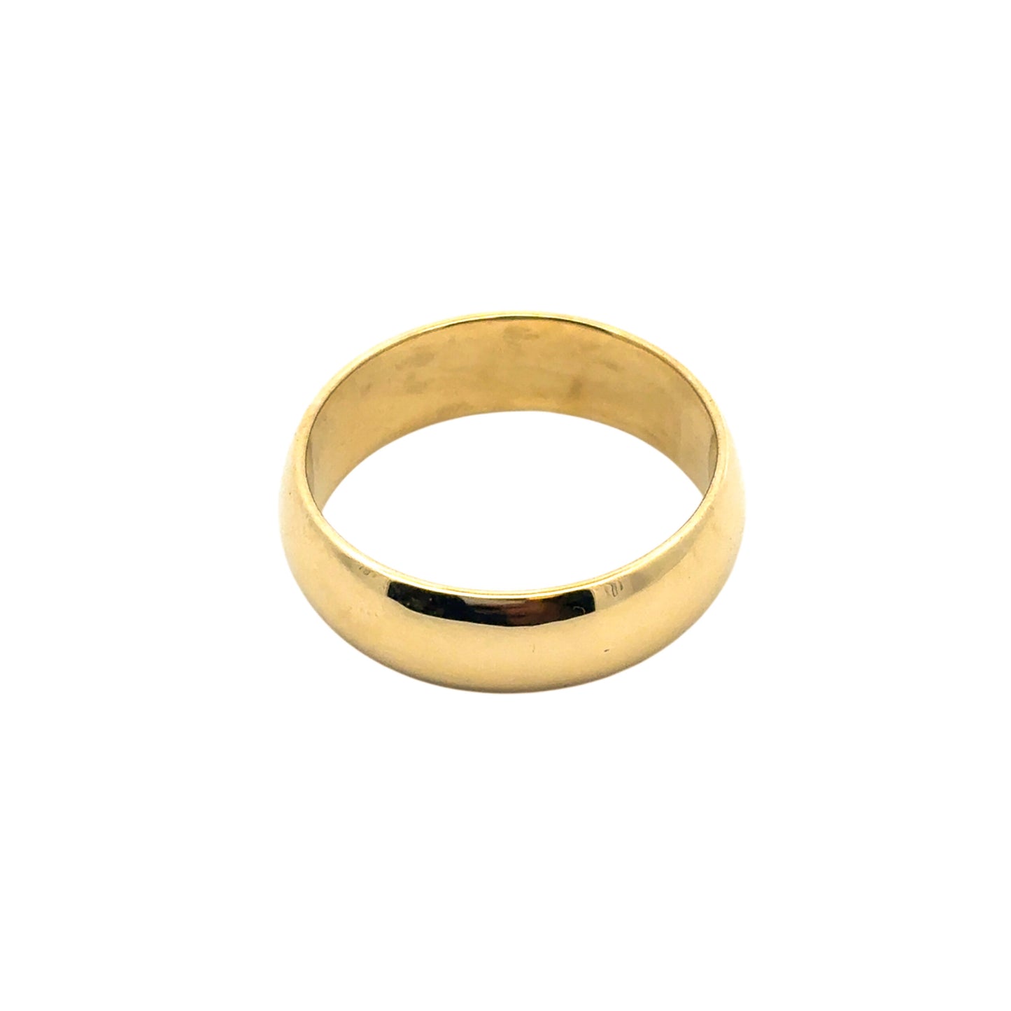 18k Yellow Gold Plain Wedding Band