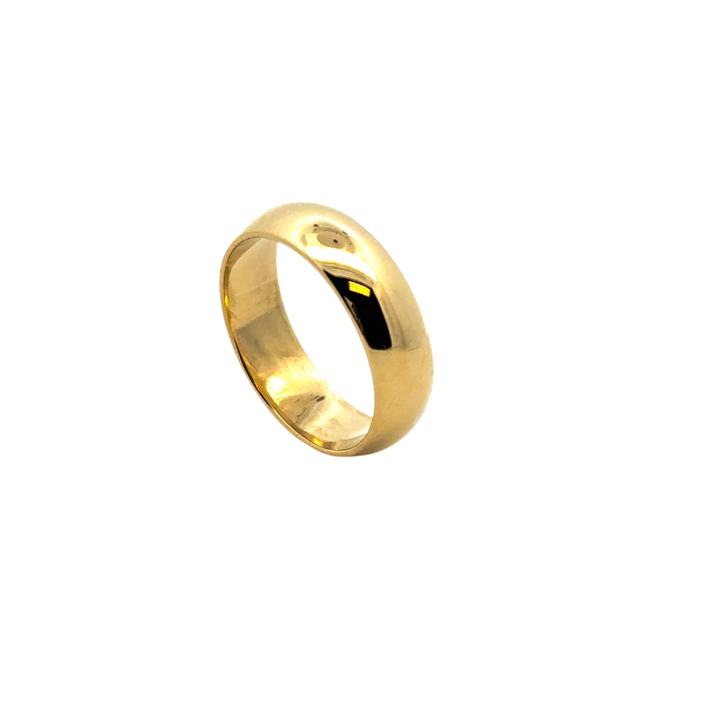 18k Yellow Gold Plain Wedding Band