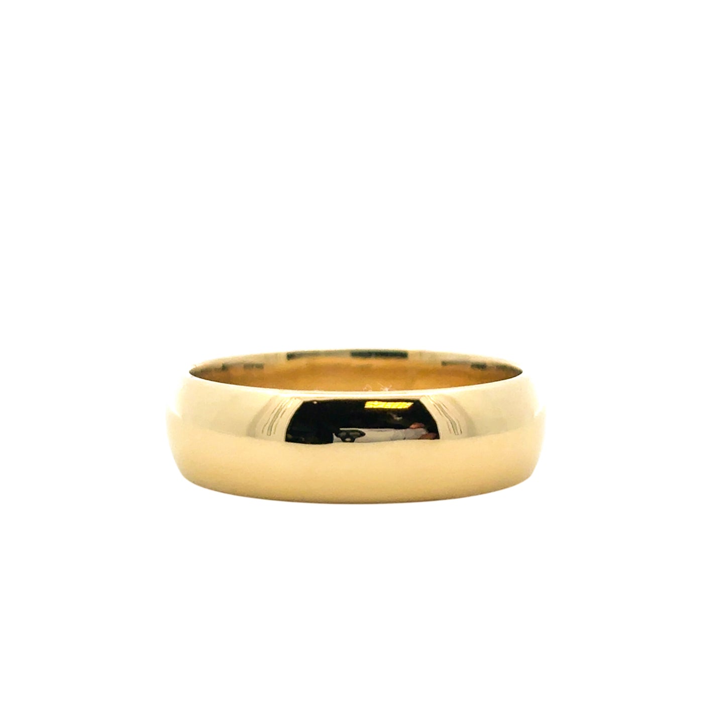 18k Yellow Gold Plain Wedding Band