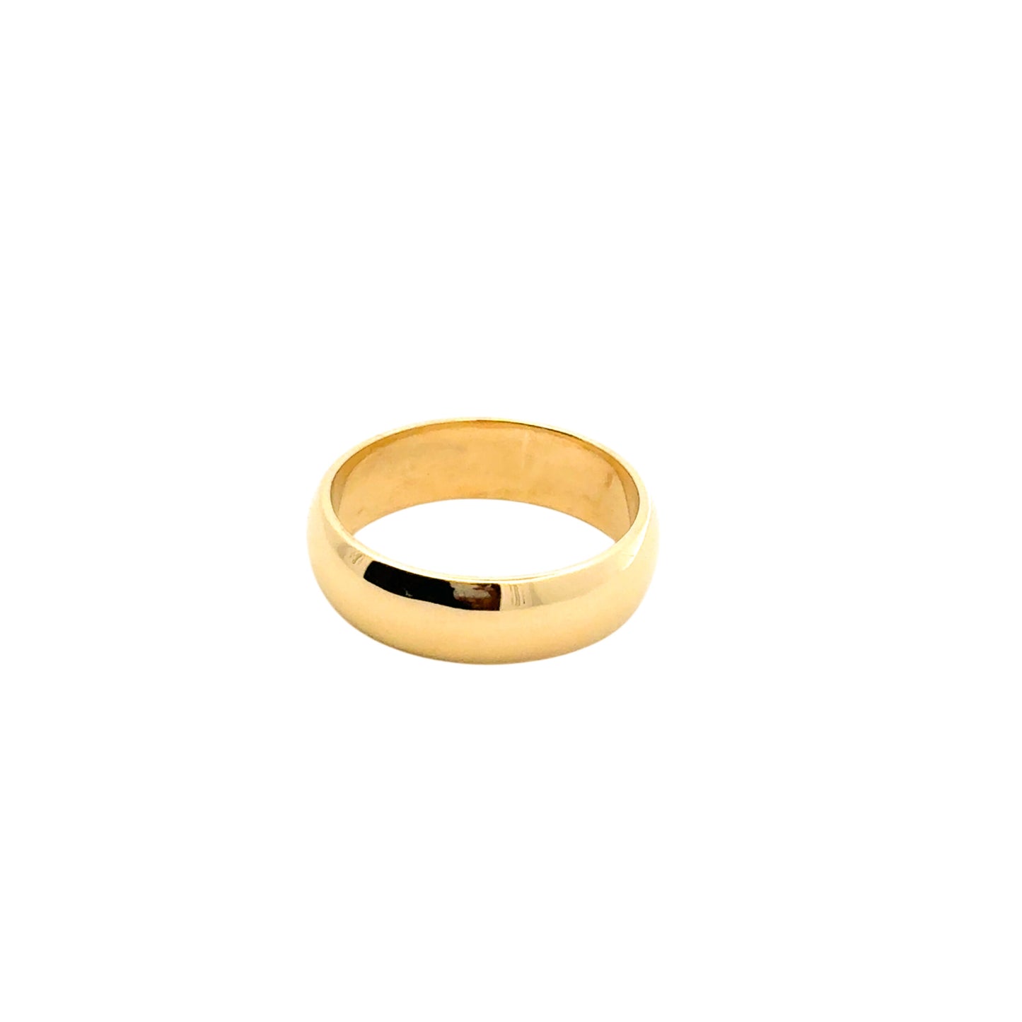 18k Yellow Gold Plain Wedding Band