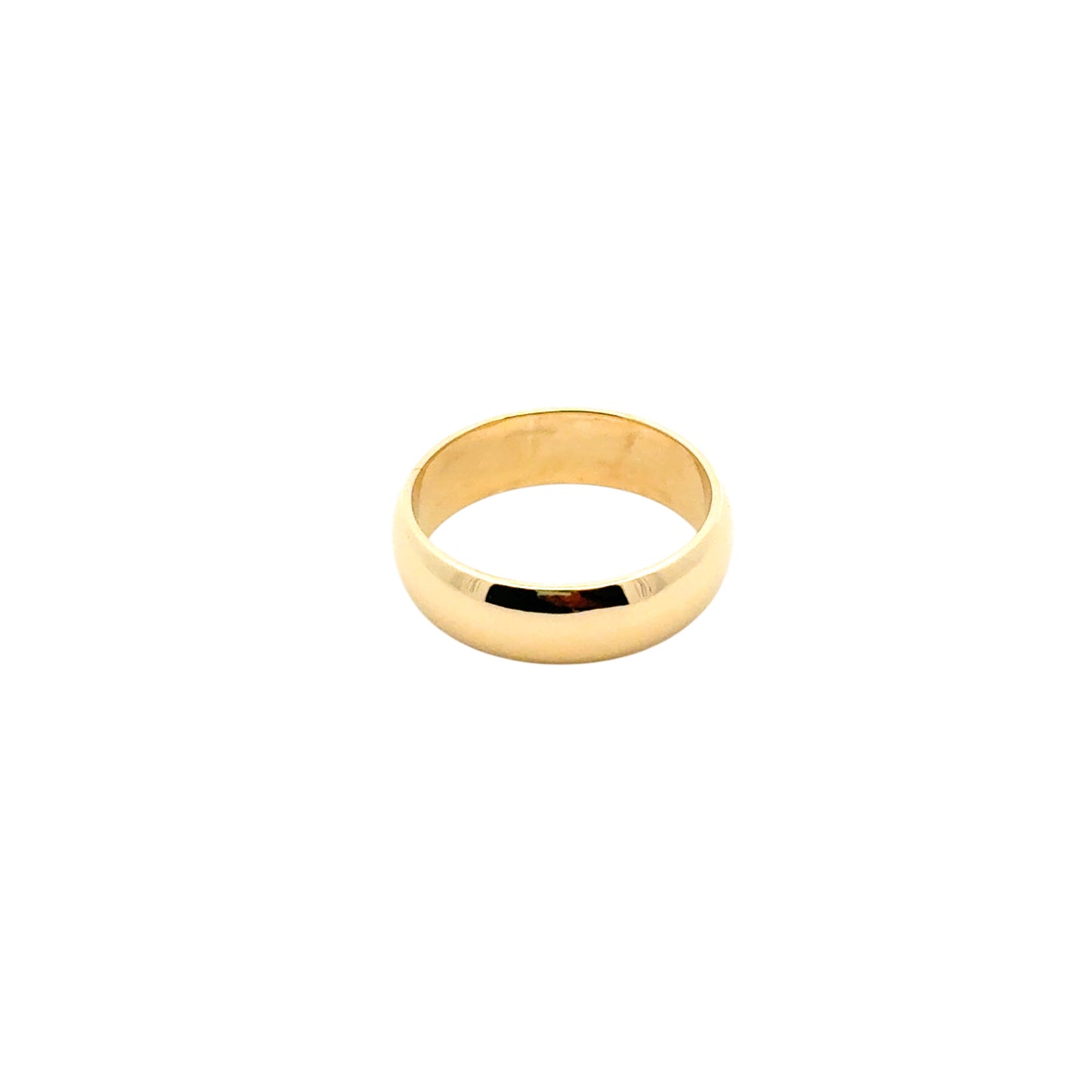 18k Yellow Gold Plain Wedding Band