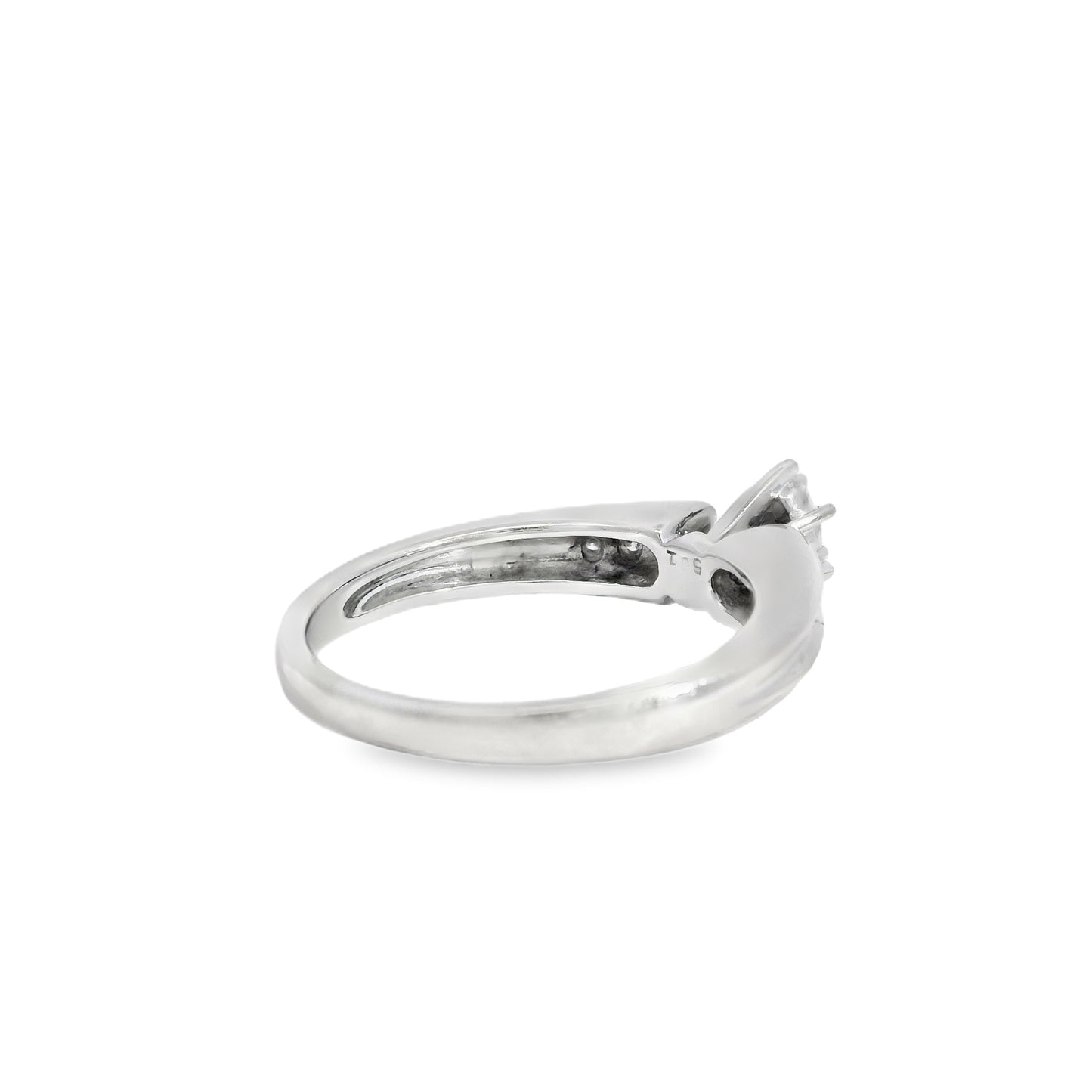 14k White Gold Marquise Cut Diamond Engagement Ring