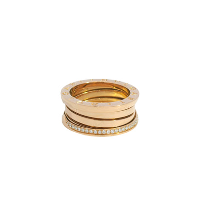 Bvlgari 18k Rose Gold 0.28ctw Diamond Ring