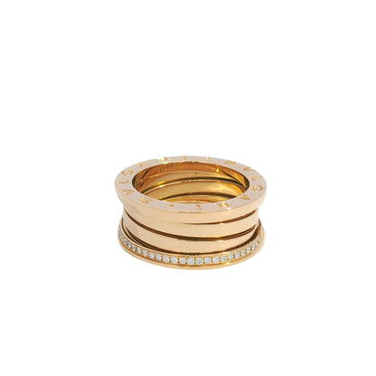 Bvlgari 18k Rose Gold 0.28ctw Diamond Ring