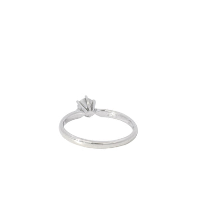 14k White Gold 0.46ct Round Brilliant Diamond Solitaire Engagement Ring