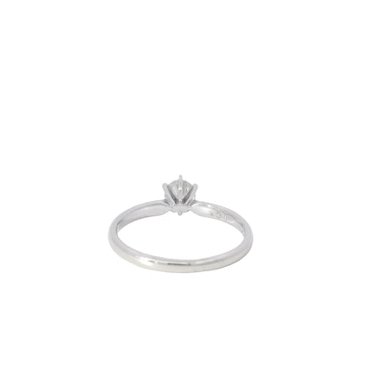 14k White Gold 0.46ct Round Brilliant Diamond Solitaire Engagement Ring