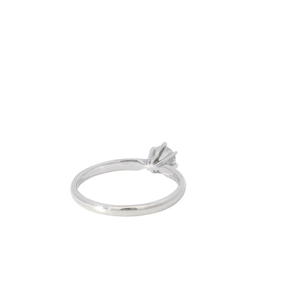 14k White Gold 0.46ct Round Brilliant Diamond Solitaire Engagement Ring