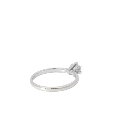 14k White Gold 0.46ct Round Brilliant Diamond Solitaire Engagement Ring