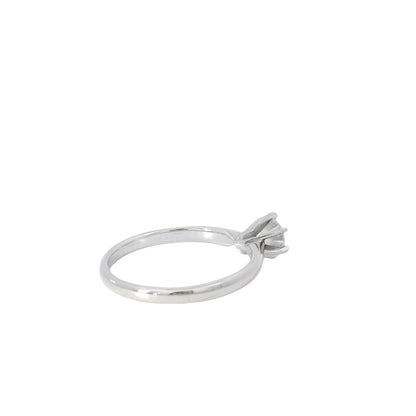 14k White Gold 0.46ct Round Brilliant Diamond Solitaire Engagement Ring