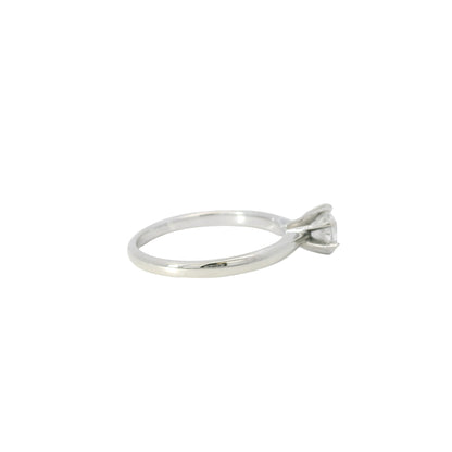 14k White Gold 0.46ct Round Brilliant Diamond Solitaire Engagement Ring