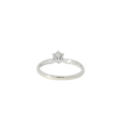 14k White Gold 0.46ct Round Brilliant Diamond Solitaire Engagement Ring
