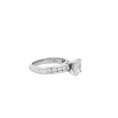 14k White Gold Gabriel &Co 1.6ct Natural Round Brilliant Cut Engagement Ring