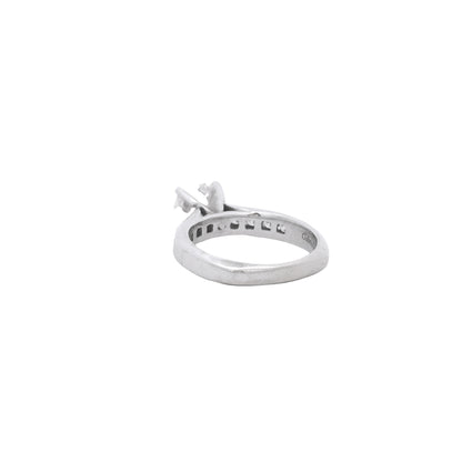 14k White Gold Gabriel &Co 1.6ct Natural Round Brilliant Cut Engagement Ring