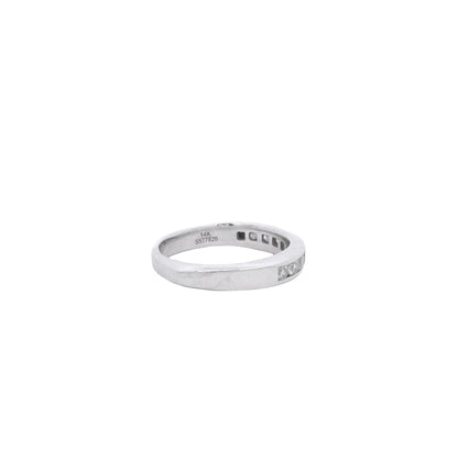 14k White Gold Gabriel &Co 0.54ctw Round Brilliant Cut Diamond Channel-Set Ring