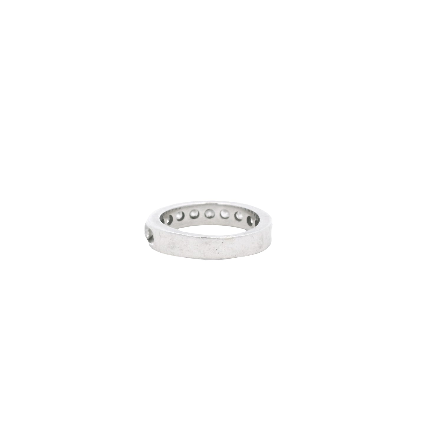 Platinum 0.6ct Round Brilliant Diamond 10 Stone Channel Set Ring