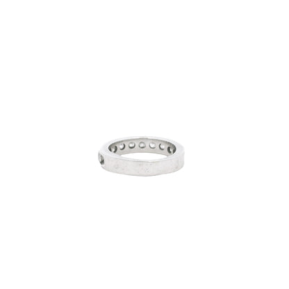Platinum 0.6ct Round Brilliant Diamond 10 Stone Channel Set Ring