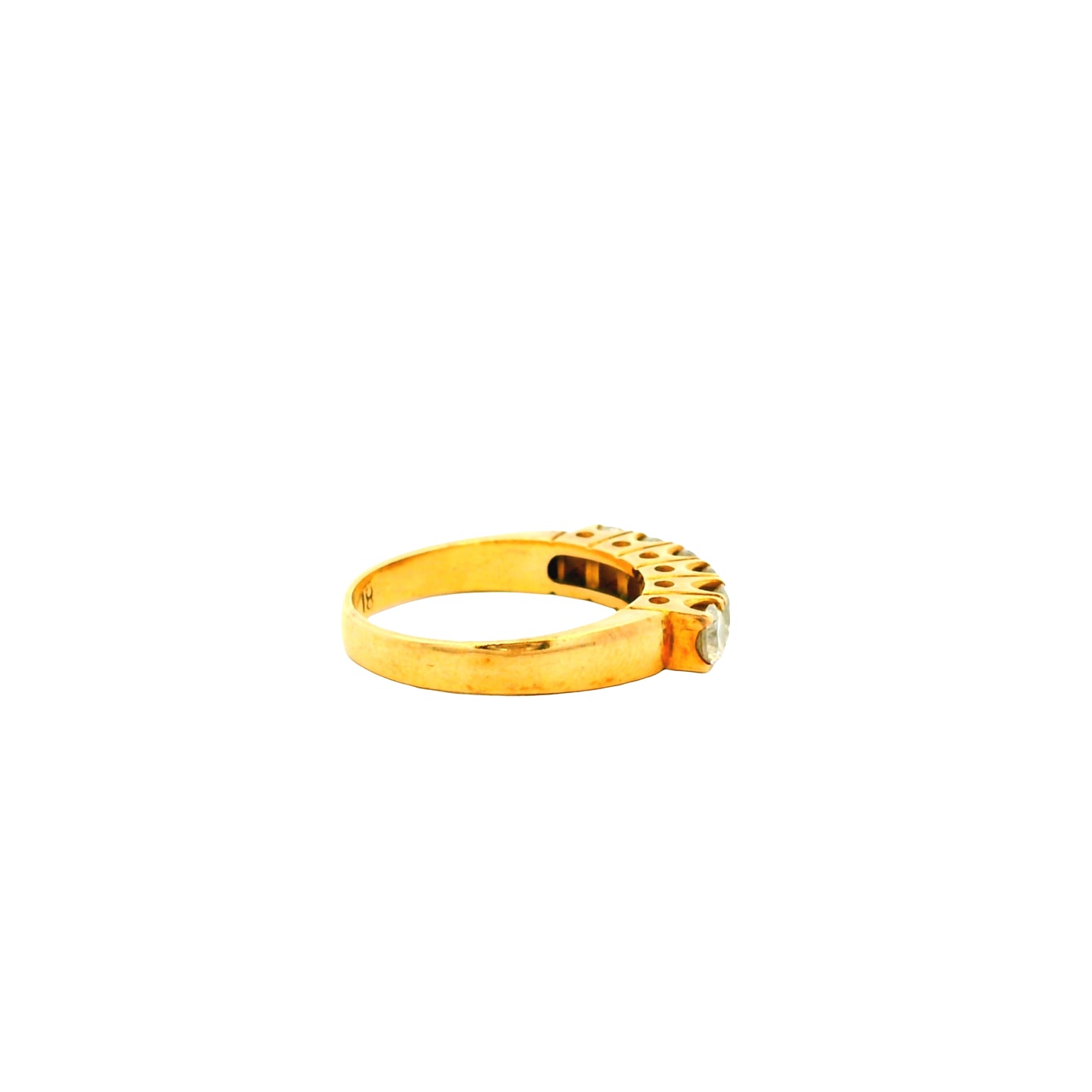 18k Yellow Gold 1.02ct Featuring Six-Stones Prong-set Diamond Ring
