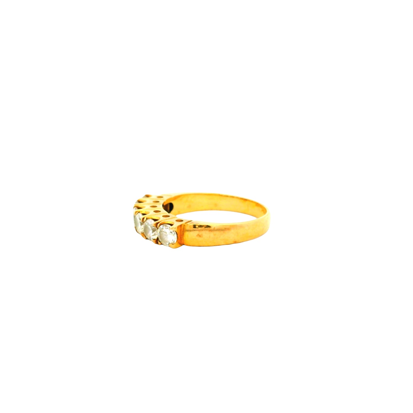 18k Yellow Gold 1.02ct Featuring Six-Stones Prong-set Diamond Ring
