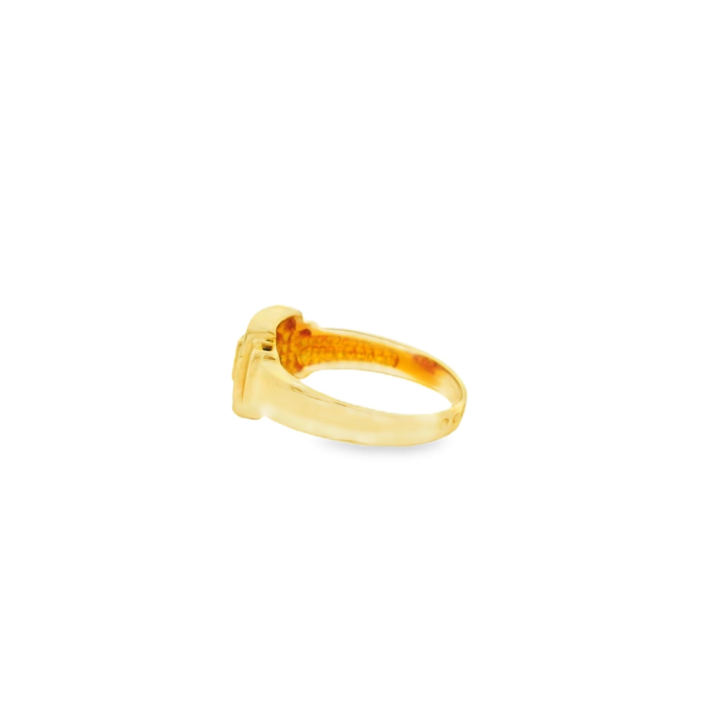 14k Yellow Gold Princess Cut Diamond Halo Ring