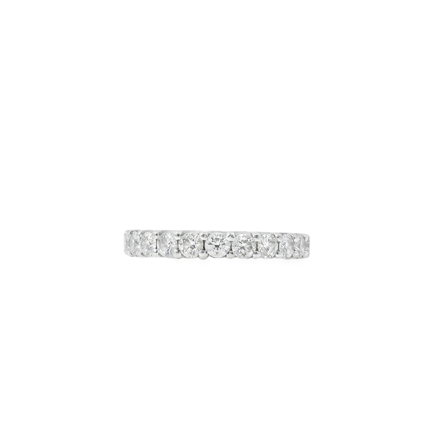 14k White Gold 2.03ct Round Brilliant Diamond Eternity Band