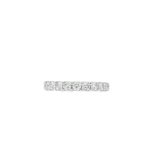 14k White Gold 2.03ct Round Brilliant Diamond Eternity Band