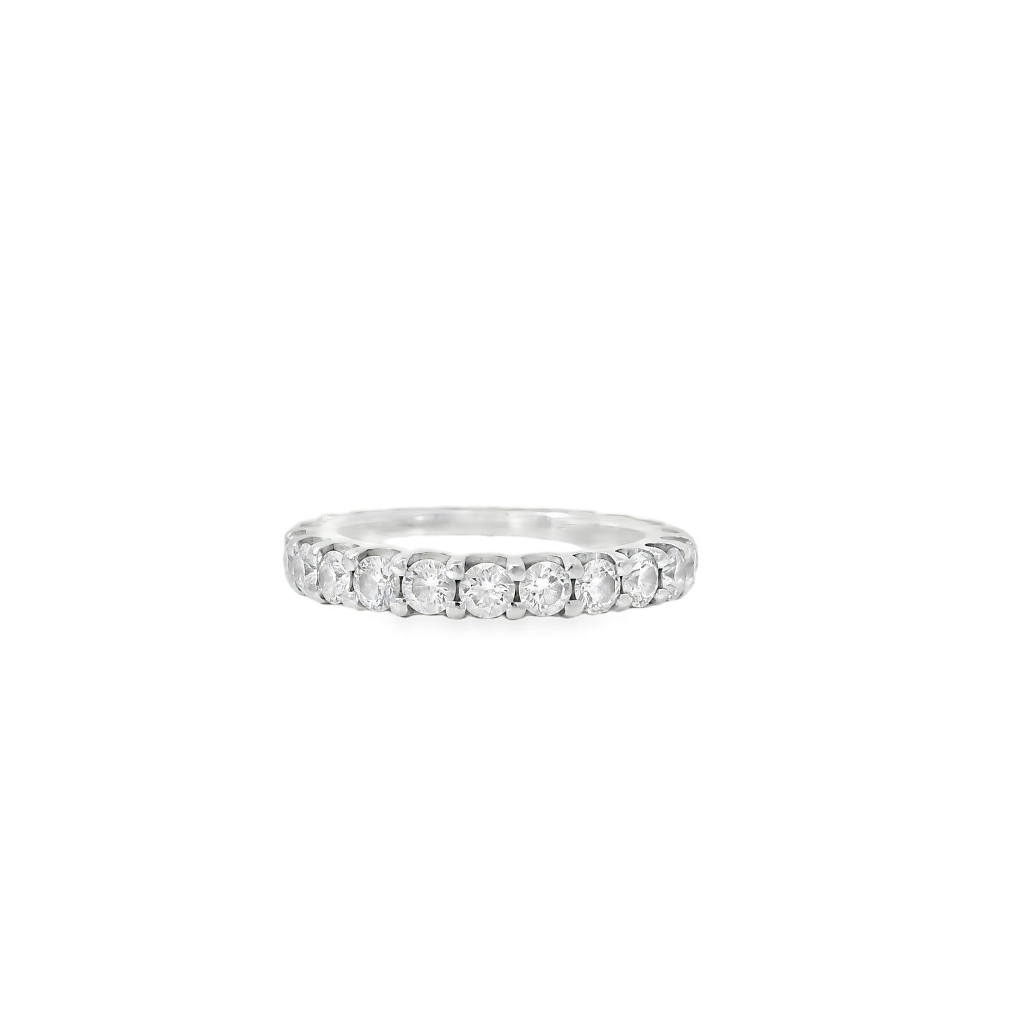 14k White Gold 2.03ct Round Brilliant Diamond Eternity Band