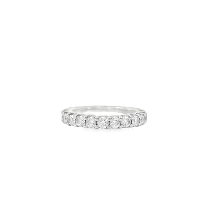 14k White Gold 2.03ct Round Brilliant Diamond Eternity Band