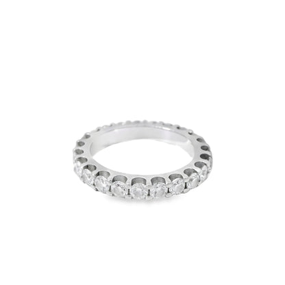 14k White Gold 2.03ct Round Brilliant Diamond Eternity Band
