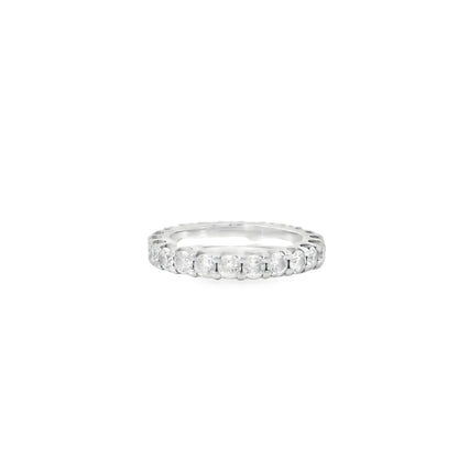 14k White Gold 2.03ct Round Brilliant Diamond Eternity Band