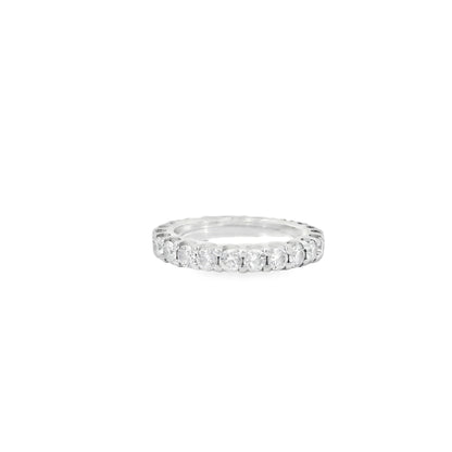 14k White Gold 2.03ct Round Brilliant Diamond Eternity Band