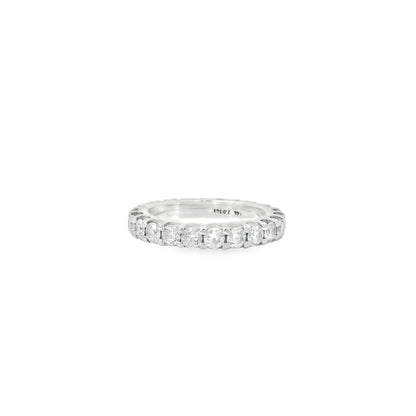 14k White Gold 2.03ct Round Brilliant Diamond Eternity Band