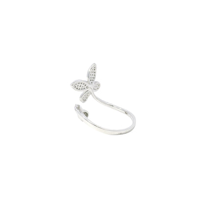 14k White Gold 0.33ctw Round Brilliant Diamonds in a Butterfly Ring