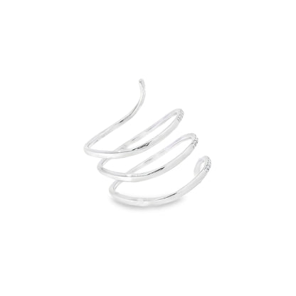 14k White Gold 0.26ctw Round Brilliant Diamonds in a Wrap Ring